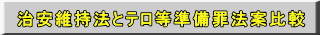 治安維持法とテロ等準備罪法案比較