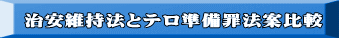 治安維持法とテロ準備罪法案比較